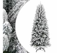 vidaXL Albero di Natale Artificiale con Neve Floccata 180 cm PVC e PE