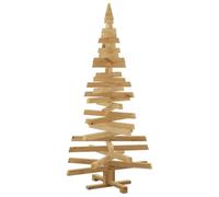 vidaXL Alberi di Natale Marrone 150 cm Legno di Pino massello, Salotto Moderno, Albero di Natale Artificiale, Decorazioni Festive, Rami Regolabili, Minimalista in Legno di Pino