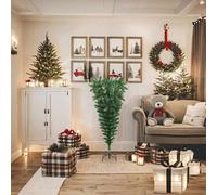 vidaXL Alberi di Natale PVC, Steel Verde