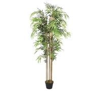 vidaXL Albero Bambù Artificiale 1095 Foglie 150 cm Verde