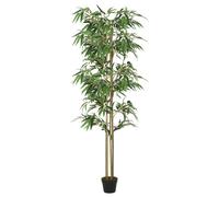 vidaXL Albero Bambù Artificiale 1216 Foglie 180 cm Verde