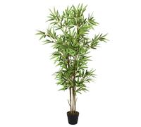 vidaXL Albero Bambù Artificiale 1288 Foglie 180 cm Verde