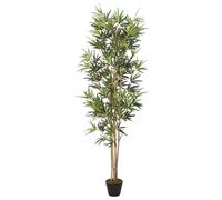 vidaXL Albero Bambù Artificiale 828 Foglie 150 cm Verde
