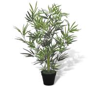 vidaXL Albero Bambù Artificiale con Vaso 80 cm