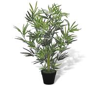 vidaXL Albero bambù Artificiale con Vaso 80cm Pianta Finta Fiore Casa Ufficio