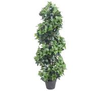 vidaXL Albero di Alloro Artificiale con Vaso Realistico Pianta Finta per Interni Decorazione Floreale Verde 120 cm in Plastica e Poliestere