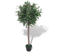 vidaXL Albero di Alloro Pianta Artificiale con Vaso 120 cm Verde