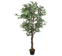 vidaXL Albero di Ficus Artificiale 1008 Foglie 180 cm Verde
