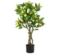 vidaXL Albero di Limoni Artificiale 234 Foglie 90 cm Verde, pianta Artificiale, Albero di Limone Falso, pianta di Limone Artificiale
