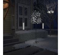 vidaXL Albero di Natale 220 LED Bianco Freddo Ciliegio in Fiore 220 cm