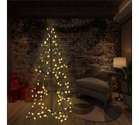 Albero di Natale a Cono 160 LED per Interni Esterni 78x120 cm