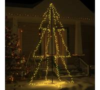 vidaXL Albero di Natale a Cono 300 LED per Interni Esterni 120x220 cm