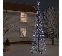 AX Albero Natale 8m Cono Luminoso 3000LED 12W Bianco Freddo ZigZag IP44 + 343514