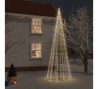 vidaXL Albero di Natale a Cono Colorato 732 LED 160x500 cm