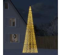 vidaXL Albero di Natale a LED 1534 LED Bianco Caldo 500 cm