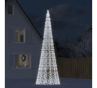 vidaXL Luce Albero di Natale su Pennone 1534LED Bianco Freddo 500cm