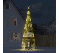 vidaXL Albero di Natale a LED 1544 LED Bianco Caldo 500 cm