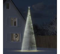 vidaXL Albero di Natale a LED 1544 LED Bianco Freddo 500 cm
