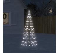vidaXL Albero di Natale a LED 200 LED Bianco Freddo 180 cm