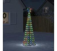 vidaXL Albero di Natale a LED 275 LED Colorato 180 cm