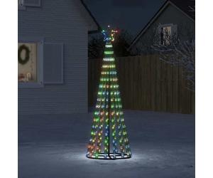 vidaXL Albero di Natale a LED 275 LED Colorato 180 cm