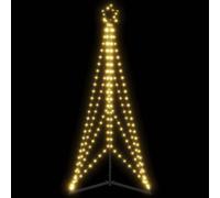 vidaXL Albero di Natale a LED 363 LED Bianco Caldo 182 cm