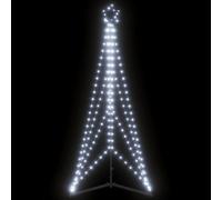 vidaXL Albero di Natale a LED 363 LED Bianco Freddo 182 cm