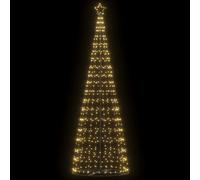 vidaXL Albero di Natale a LED 550 LED Bianco Caldo 304 cm