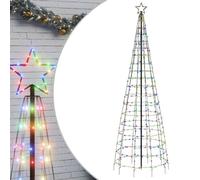 vidaXL Albero di Natale a LED con Punte 570 LED Colorato 300 cm