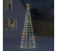 vidaXL Albero di Natale a LED con Punte 570 LED Colorato 300 cm