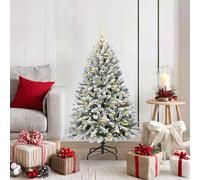 vidaXL Albero di Natale artificiale 120 cm 150 LED Bianco caldo