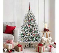 vidaXL Albero di Natale artificiale 150 cm 150 LED Bianco caldo