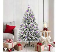 vidaXL Albero di Natale artificiale 150 cm 150 LED Bianco caldo