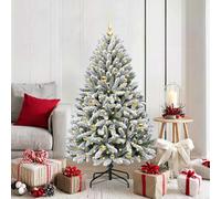 vidaXL Albero di Natale artificiale 150 cm 150 LED Bianco caldo