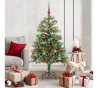 vidaXL Albero di Natale artificiale 150 LED Bianco caldo PVC e Metallo