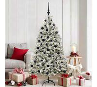 vidaXL Albero di Natale artificiale 180 cm 300 LED Bianco caldo