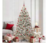 vidaXL Albero di Natale artificiale 180 cm 300 LED Bianco caldo