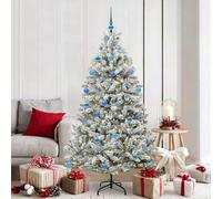 vidaXL Albero di Natale artificiale 180 cm 300 LED Bianco caldo