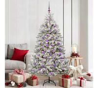 vidaXL Albero di Natale artificiale 180 cm 300 LED Bianco caldo