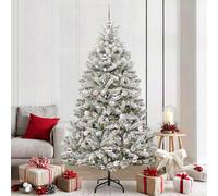 vidaXL Albero di Natale artificiale 210 cm 300 LED Bianco caldo