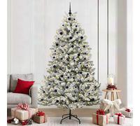 vidaXL Albero di Natale artificiale 240 cm 300 LED Bianco caldo