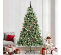 vidaXL Albero di Natale artificiale 300 LED Bianco caldo PVC e Metallo
