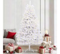 vidaXL Albero di Natale artificiale 300 LED PVC e Acciaio Bianco