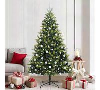 vidaXL Albero di Natale Artificiale a Cerniera con 300 LED 210 cm