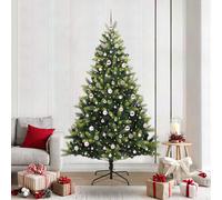 vidaXL Albero di Natale Artificiale a Cerniera con 300 LED Verde