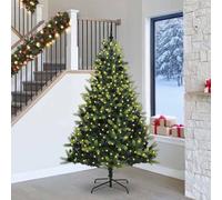 vidaXL Albero di Natale Artificiale a Cerniera con 300 LED Verde
