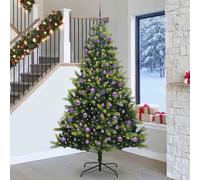 vidaXL Albero di Natale Artificiale a Cerniera con 300 LED Verde