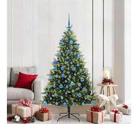 vidaXL Albero di Natale Artificiale a Cerniera con 300 LED Verde
