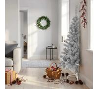 vidaXL Albero di Natale Artificiale a Metà con Supporto Rosa 150cm PVC