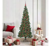vidaXL Albero di Natale Artificiale Angolare con 300 LED Verde 180 cm